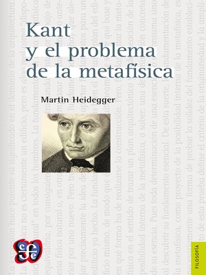 cover image of Kant y el problema de la metafísica